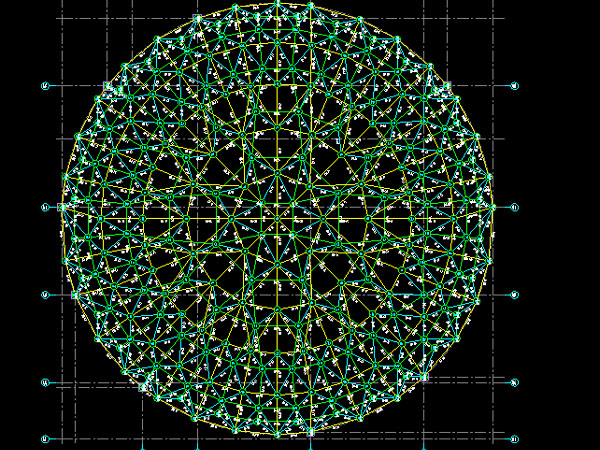 甘南明光正元广场圆形网架